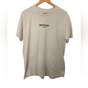 Reckless Cream T-Shirt Size Youth Large